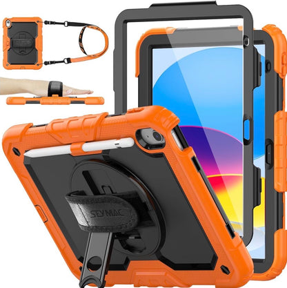 Case for iPad 11th/10th Generation 11''/10.9'' 2025/2022, Full-Body Drop Protection Case with Screen Protector &360° Rotate Hand Strap/Stand
